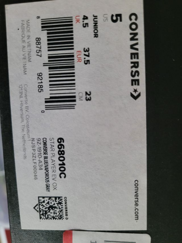 Converse All stars t 37'5