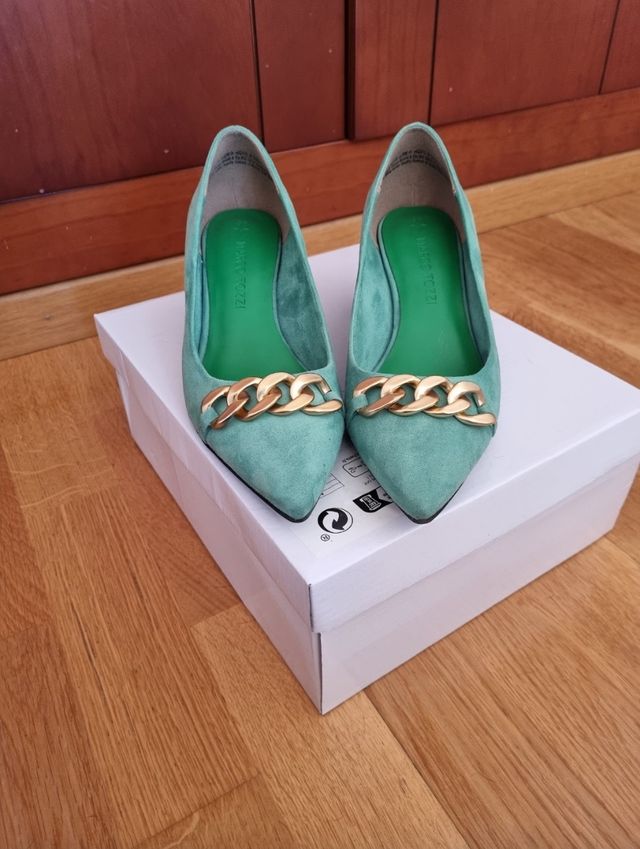 Zapatos verdes Marco Tozzi