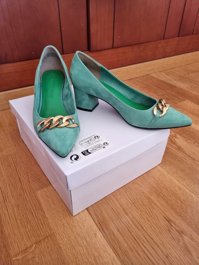Zapatos verdes Marco Tozzi