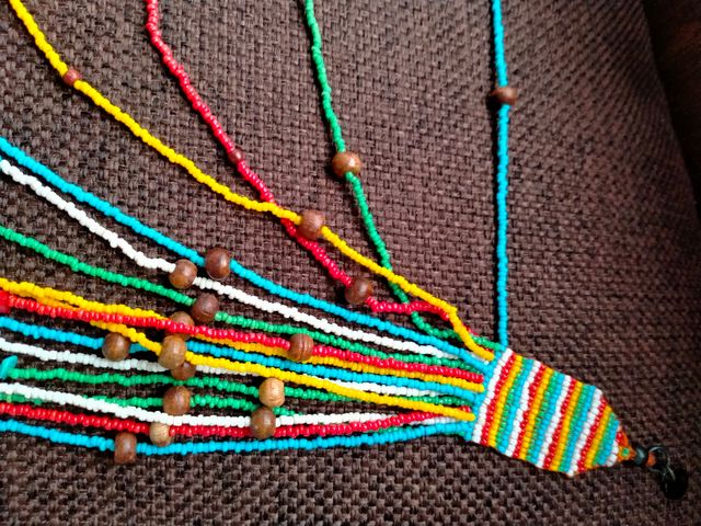 Collana vintage con perline