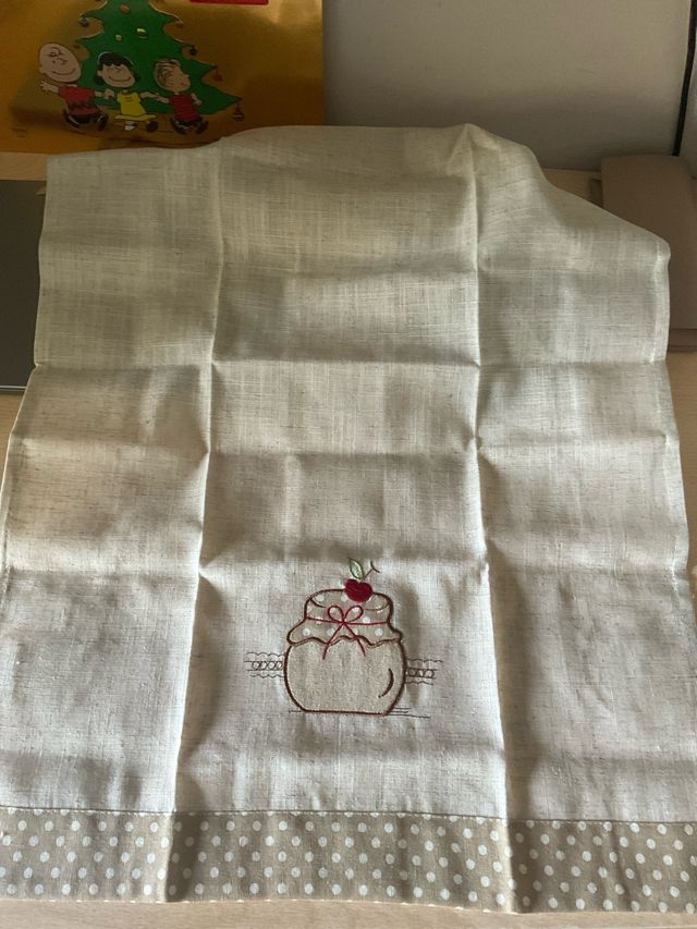 Set 2 strofinacci in tela di lino
