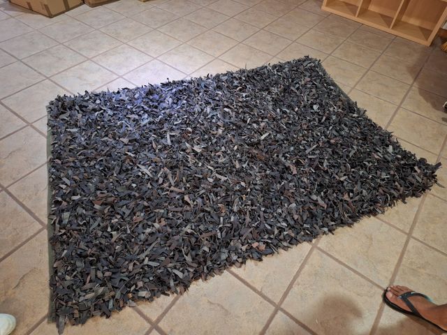 Alfombra de cuero