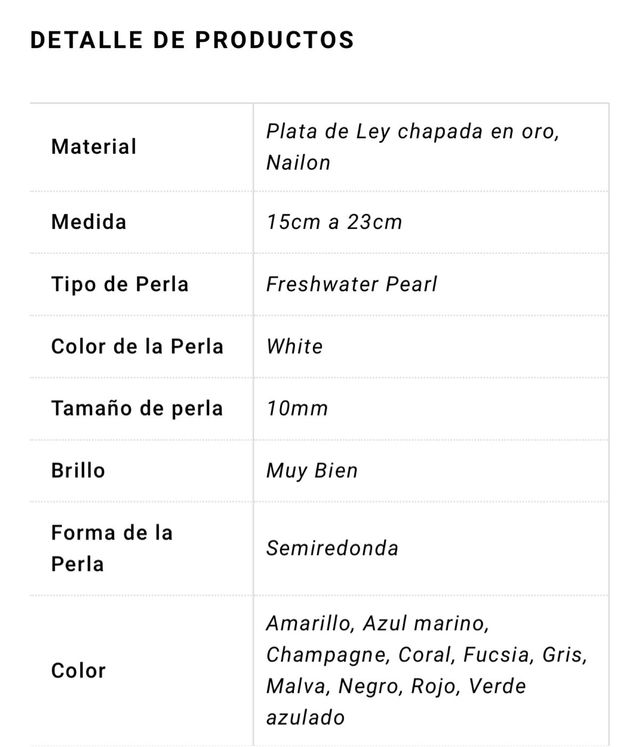 Pulsera Perla