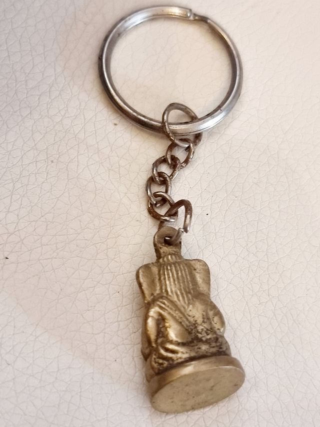 Llavero de Ganesha de bronce