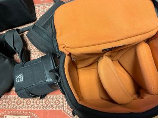 Fundas objetivos y camara de fotos