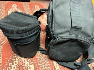 Fundas objetivos y camara de fotos