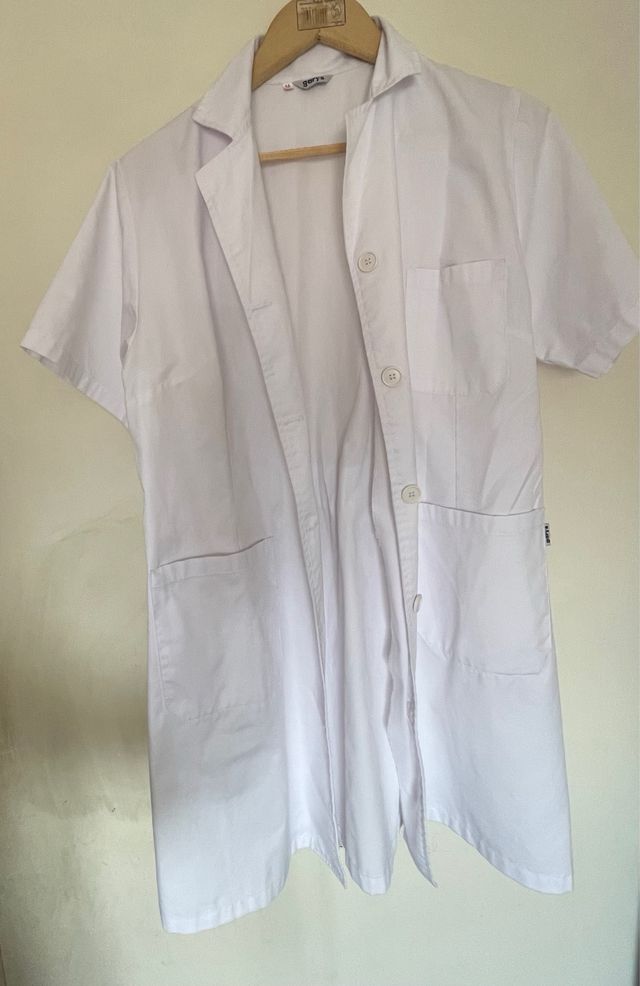 Bata laboratorio blanca