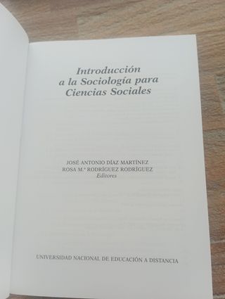 Introducción a la sociología UNED