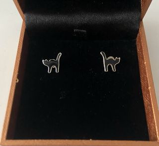 Pendientes gato Halloween