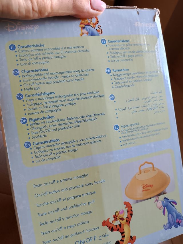 Lanterna cattura zanzare Ariete Disney