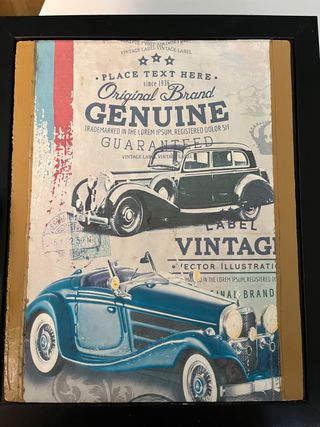 Cuadro de coches vintage