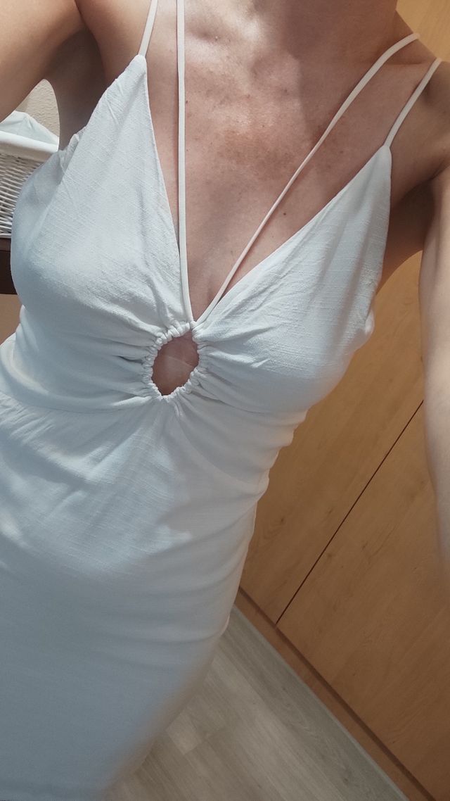 Vestido blanco corto