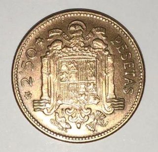 Moneda nueva Franco 2,50 pts.1953 *56 (SC)