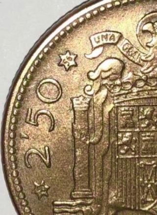 Moneda nueva Franco 2,50 pts.1953 *56 (SC)