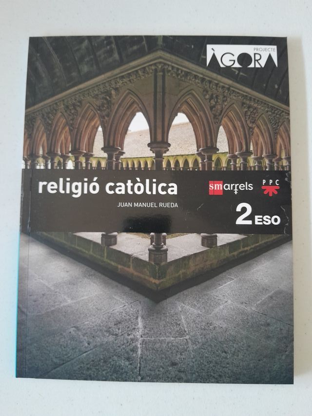 Libro Religió Catòlica, 2ESO. Editorial SM.
