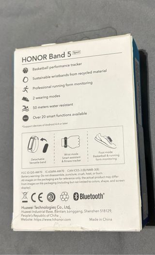 Smartwatch Honor band 5 sport rosado