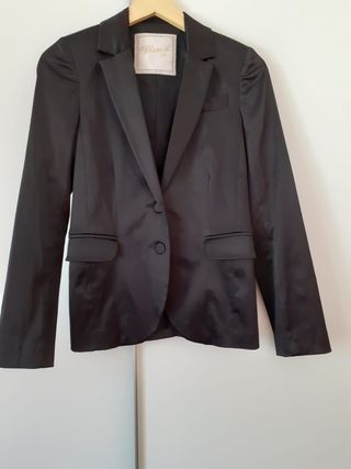 Chaqueta americana negra mujer talla 36 