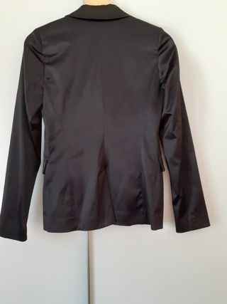 Chaqueta americana negra mujer talla 36 
