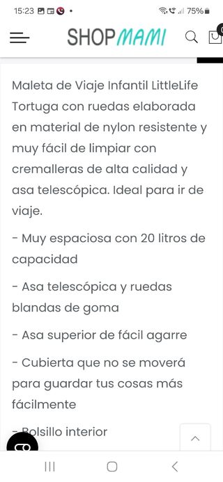 Maleta viaje niño/a littlelife Tortuga