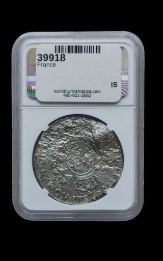 Moneda Plata 1 Ecu Naufragio 1762 NGC
