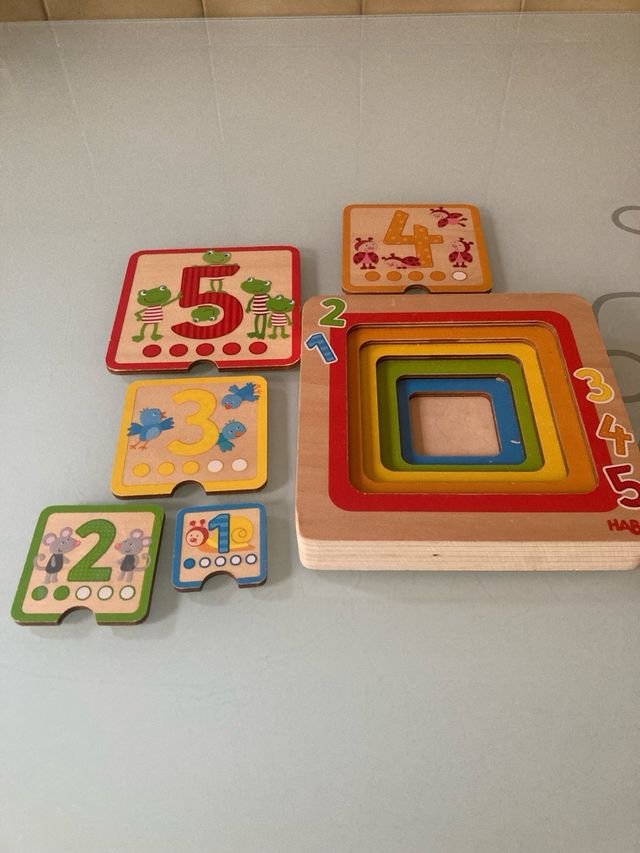 Puzzles peques y bebes de madera