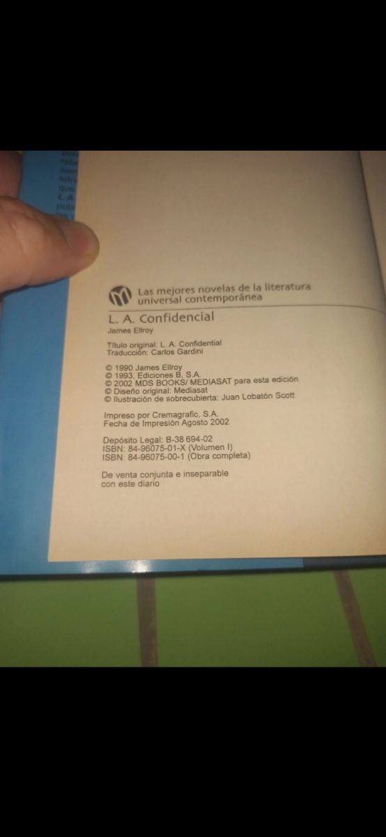 Libro L. A. Confidential Volumen I