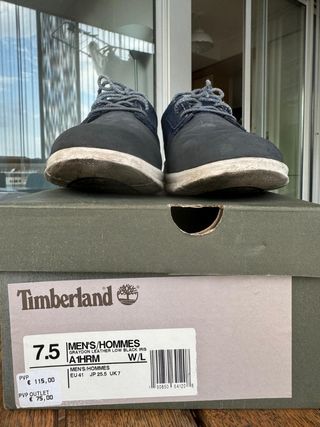 Zapatos piel hombre Timberland azul t41