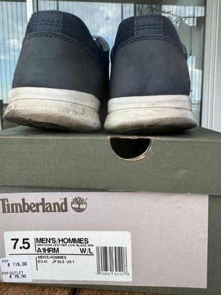 Zapatos piel hombre Timberland azul t41