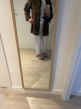 Abrigo corto de mujer animal print