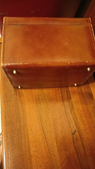 Beauty case vintage vera pelle