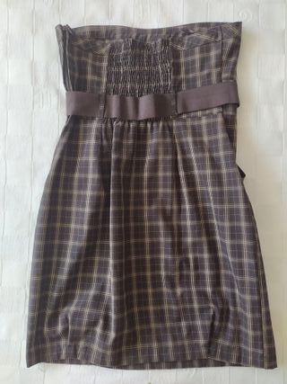 VESTIDO CORTO PALABRA DE HONOR TALLA M