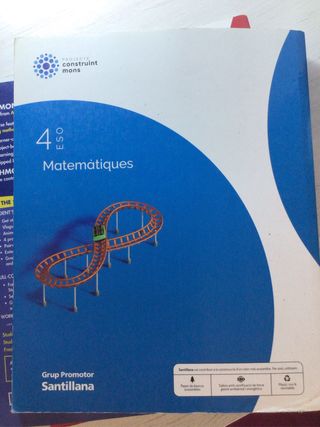 Libro matematicas Santillana 4t ESO