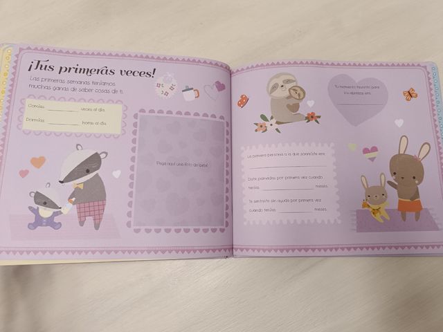 Libro de recuerdos especiales bebé