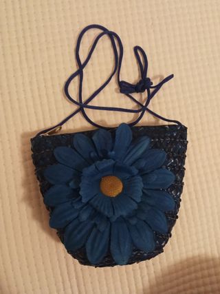 Bolso azul pequeño