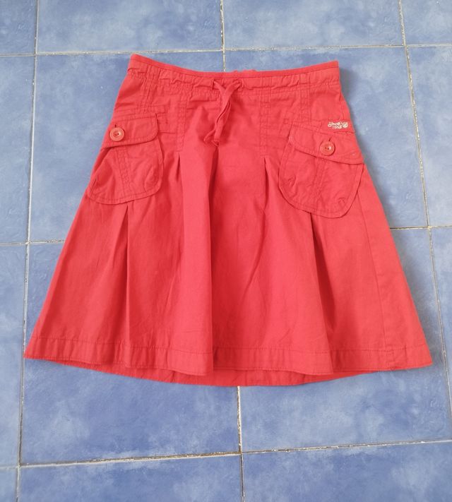 Falda roja verano H&M talla S