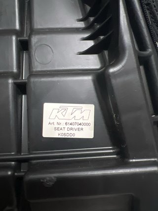 Asiento moto KTM