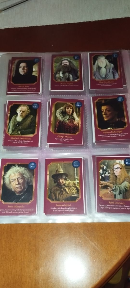 90 cartas Harry Potter