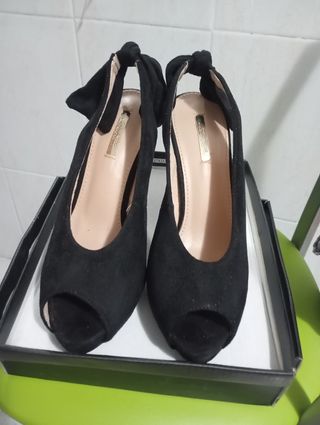 Zapatos tacón negro mujer