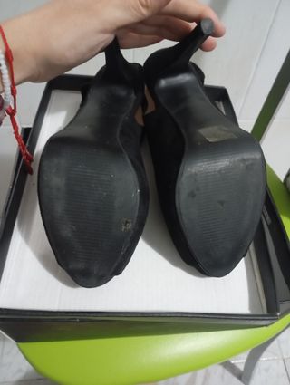 Zapatos tacón negro mujer
