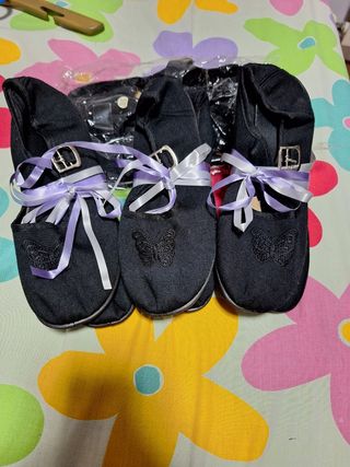 Zapatilla bailarina goma hebilla