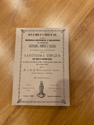 SANTISIMA VIRGEN libro Religioso Antiguo