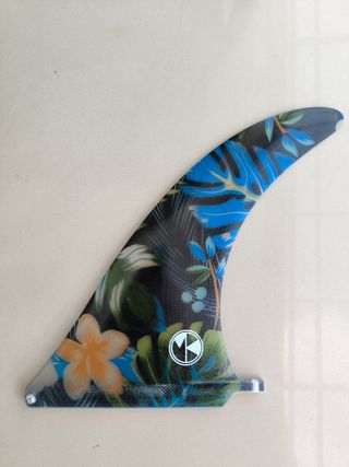 Quilla single fin 9,5" Rayon flores