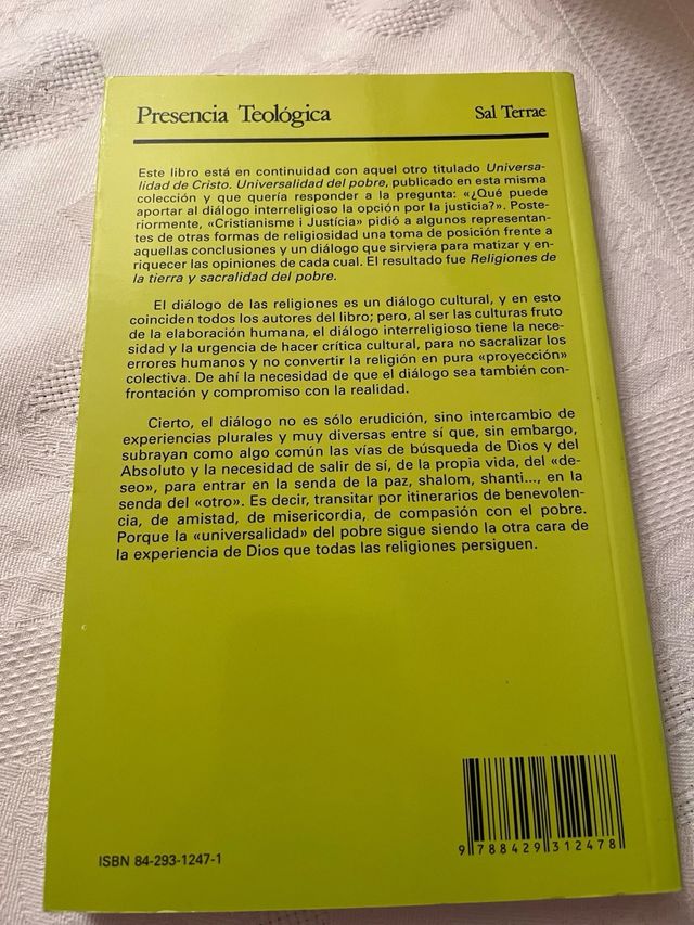 Libro Religiones de la tierra y sacralidad