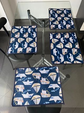 Set di 4 tovagliette all’americana con barchette