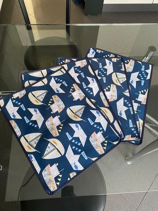 Set di 4 tovagliette all’americana con barchette