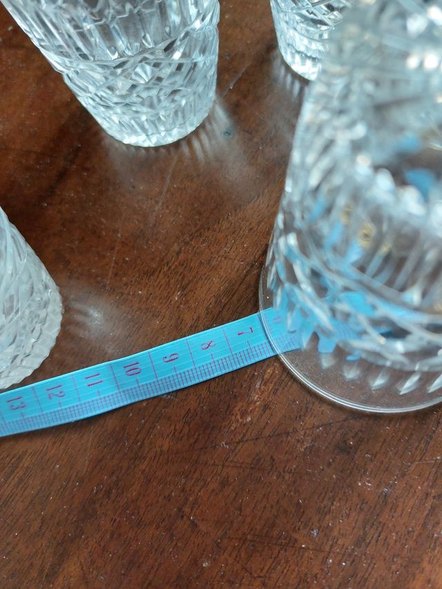 Tre bicchierini cristallo regalo il quar