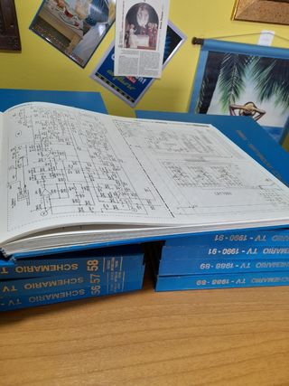 LOTTO 10 VOLUMI + IND. SCHEMARIO TV VINTAGE