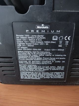 Arrancador baterías 19Ah 1000A N1000
