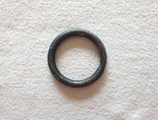 Anello anelli bastone tenda in ferro anticato D.40
