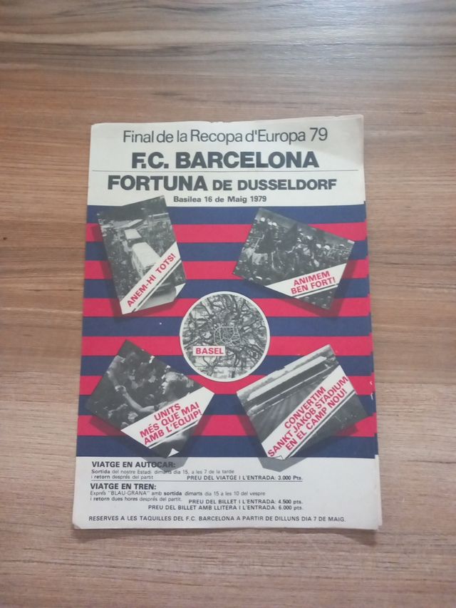 Poster original final recopa de Europa 79